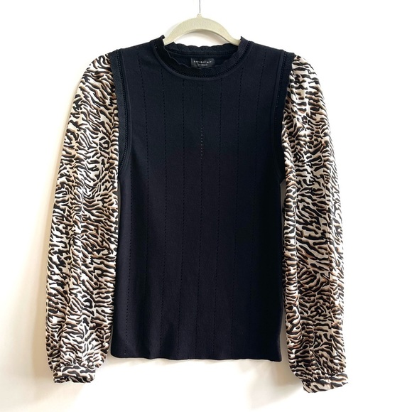 Current Air Sweaters - Anthropologie Current Air Susanne Pullover mixed media sweater NWT